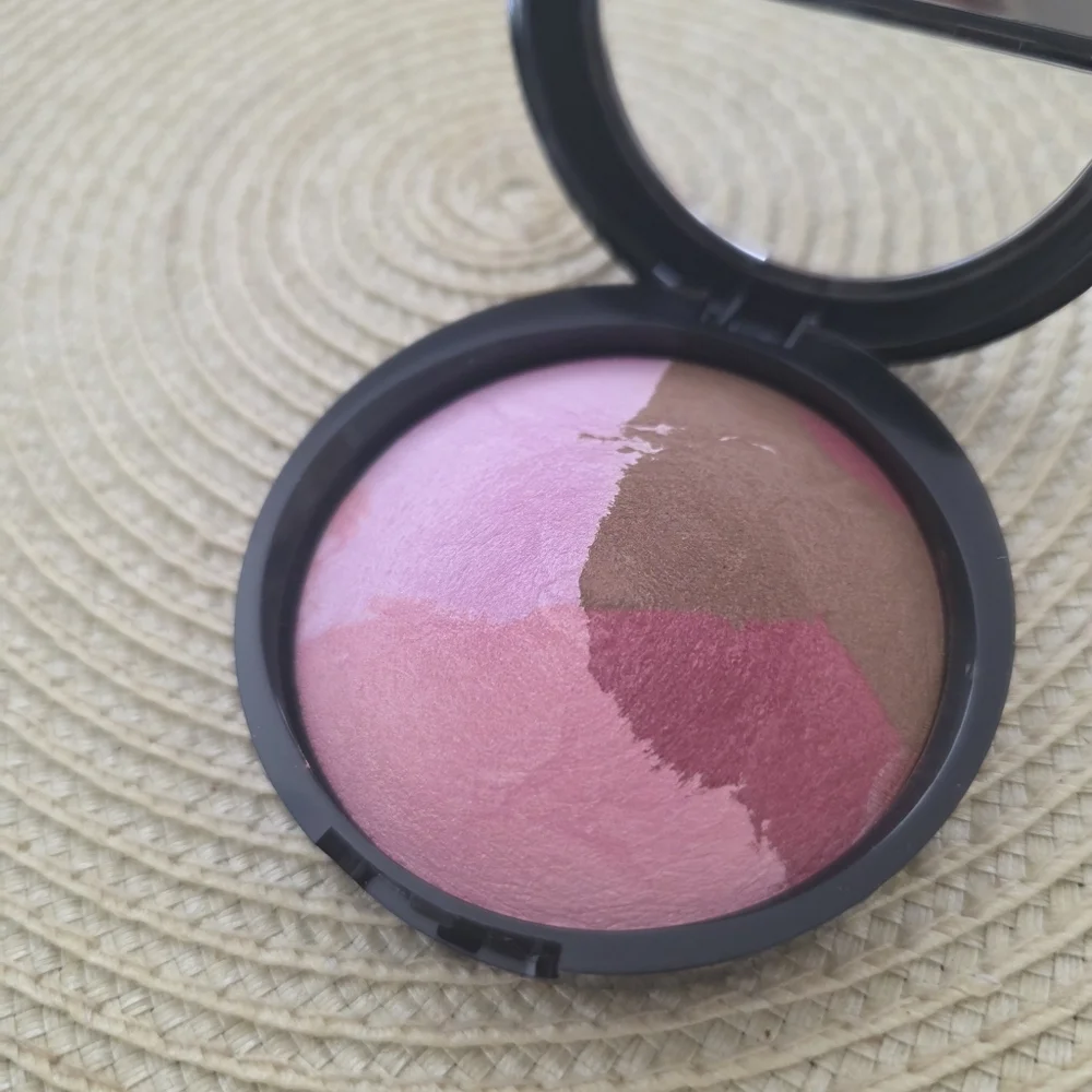New Laura Geller Baked Blush-N-Bronze Rose Bronze Natural Finish NIB